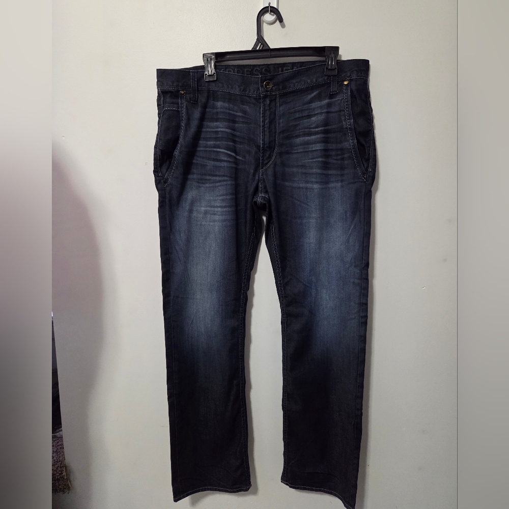 Express Rocco Slim Fit, Low Rise, Straight Leg Jeans